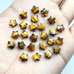 Load image into Gallery viewer, Natural Tiger Eye Faceted Stars Shape Briolettes, AAA Tiger Eye Star Shape Beads For Jewelry Making, Mini Gemstone Star Charms Beads, 8 MM