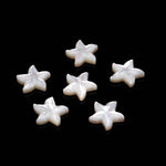 Load image into Gallery viewer, Carved Mother of Pearl Starfish Beads, Luster White Pearl Carvings 15mm