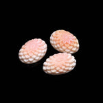 Load image into Gallery viewer, 1 Pc Natural Mother of Pearl Oval Shape Carving, Pink Pearl Oval Flower Carved Cabochon, Wholesale Pearls, 25 MM Pearl Gemstones