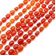 Natural Carnelian Tumble Shape Beads, Carnelian Smooth Nuggets Shape Gemstone Beads, Fancy Jewelry Making Wholesale Beads, 8