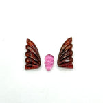 Load image into Gallery viewer, Natural Tourmaline Butterfly Shape Carving Beads, Hand Carved Tourmaline Butterfly Loose Carving, Rare Find Tourmaline Butterfly 25x17 MM