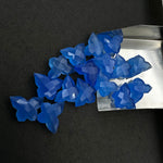 Load image into Gallery viewer, Hand Carved Blue Chalcedony Butterfly Beads (14x10 MM)