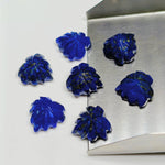Load image into Gallery viewer, 2,5,6,7,8,9,10 pcs Natural Lapis Lazuli Hand Carved Heart Shape, Carved Heart Shape Gemstone For Jewellery, Heart Shape Carving 10 mm