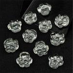 Load image into Gallery viewer, Natural Crystal Quartz Dog Paw Carving, AAA+ Quality Gemstone Paw Carving, 13 MM Little Paw Charm, Gift For Dog Lover, Dog Pendant For Gift