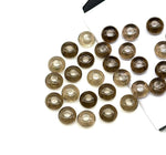 Load image into Gallery viewer, Cute Smokey Quartz Donut Shape Beads, Natural Smokey Quartz Donut Carving Stone, Loose Donut Shape Charm Beads, Energy Healing Stone 6 MM