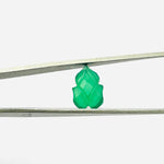 Load image into Gallery viewer, Natural Green Onyx Leaf Shape Carving Gemstone Beads, 9X13 MM Leaf Shape Loose Briolette's Beads, Green Leaves For Jewelry, Wholesale Beads