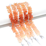 Load image into Gallery viewer, Peach Moonstone Pear Shape Beads, Orange Moonstone Smooth Pear Side Drill Beads, Fancy Pear for Jewelry Making, 7 Inch, 8-9 MM