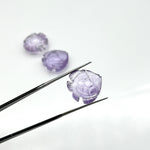 Load image into Gallery viewer, Cute Pink Amethyst Fish Shape Beads, Natural Pink Amethyst Fish Hand Carved Beads, Marine Fishes, Deep Sea Gemstone Fishes 16X17 MM