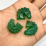 Load image into Gallery viewer, Hand Carved Green Onyx Horse Gemstone: Animal Carving (21 MM)