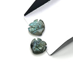 Load image into Gallery viewer, Flashy Labradorite Fish Shape Beads, AAA Labradorite Fish Hand Carved Beads, Marine Fishes, Deep Sea Gemstone Fishes 16X17 MM, Fish Pendant