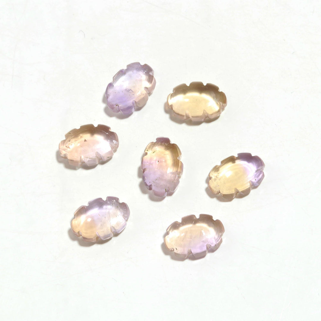 100% Natural Ametrine Clouds Shape Beads, AAA Ametrine Smooth Cloud Shape Beads, Carved Cloud Shape Charms, 12 MM, Loose Carved Briolettes
