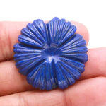 Load image into Gallery viewer, Lapis Lazuli Flower Shape Carving, Natural Lapis Flower Shape Gemstone Beads, 35 MM Reiki Healing Crystal Gifts