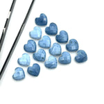 Load image into Gallery viewer, AAA Blue Opal Heart Shape Beads, Blue Opal Faceted Heart Shape Briolettes, Blue Opal Carved Gemstones, Jewelry Making Heart Charms, 10 MM