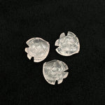 Load image into Gallery viewer, Genuine Rose Quartz Fish Shape Beads, Pink Quartz Fish Hand Carved Beads, Marine Fishes, Deep Sea Gemstone Fishes 16X17 MM, Fish Pendant