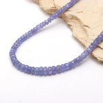 Load image into Gallery viewer, Natural Tanzanite Beaded Necklace, Purple Tanzanite Gemstone Necklace, Healing Crystal Necklace, Dainty Handmade Necklace, Surprise for Love