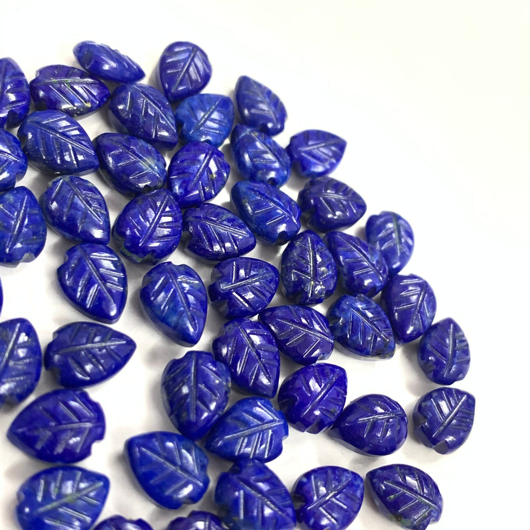 AAA Quality 2,3,4,5 Pcs 100% Natural Lapis Lazuli Leaf Shape Briolettes Carving Gemstone,Leaf Shape Gemstone,Gemstone For Jewellery 8.5X6mm