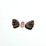 Load image into Gallery viewer, natural tourmaline Butterfly Shape Carving, Hand carved tourmaline Butterfly loose carving, carved butterfly  jewelry Making 23x11mm.