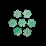 Load image into Gallery viewer, Green Chrysoprase Carved Flower Shape Beads, Natural Chrysoprase Flower Carving, Green Flower for Jewelry Making, 12 MM, Floral Gemstones