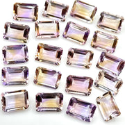 High Quality Natural Ametrine Octagon Shape Gemstone, 10X14 MM Ametrine Faceted Cushions, Fancy Cut Gemstone Beads, Jewelry Making Gemstones