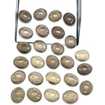 Load image into Gallery viewer, Natural Smokey Quartz Evil Eye Beads, Hand Carved Gemstone Beads, Loose Oval Eye Beads, Evil Eye Charm Beads, Loose Carving Beads 10X12 MM
