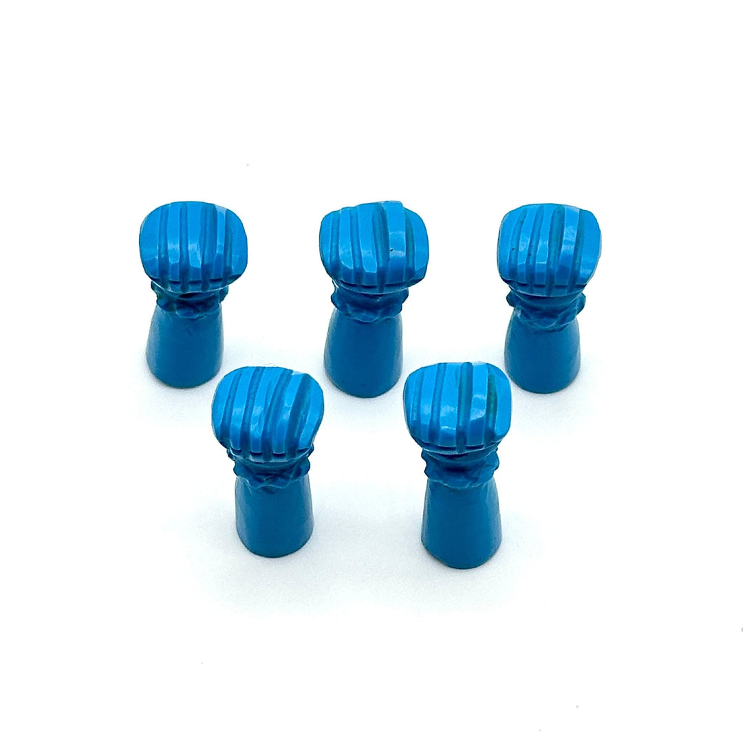 Blue Turquoise Hand Fist Charm: 27mm Carved Hamsa for Jewelry