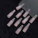 Load image into Gallery viewer, Tiny Natural Rose Quartz Bottle Carving, Bottle Shape Carved Gemstone, Jewelry Making Charms, 7X21 MM Chakra Healing Gemstone Beads