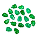 Load image into Gallery viewer, Natural Green Onyx Leaf Shape Carving Gemstone Beads, 9X13 MM Leaf Shape Loose Briolette's Beads, Green Leaves For Jewelry, Wholesale Beads