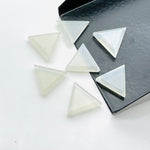 Load image into Gallery viewer, AAA Quality 100% Natural Grey moonstone Triangle Shape Loose Gemstone, Triangle Shape Loose Gemstone, Gemstone For Jewlery,12mm