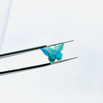Load image into Gallery viewer, Faceted Copper Turquoise Butterfly Beads: Carved Gemstone (14x10 MM)