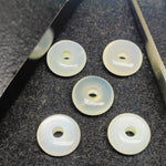 Load image into Gallery viewer, 2,3,4,5,6 pcs 100% Natural moonstone donut Shape Carved Gemstone, Loose Gemstone, donut Shape Gemstone for Jewlery, Carved Gemstone 12 mm