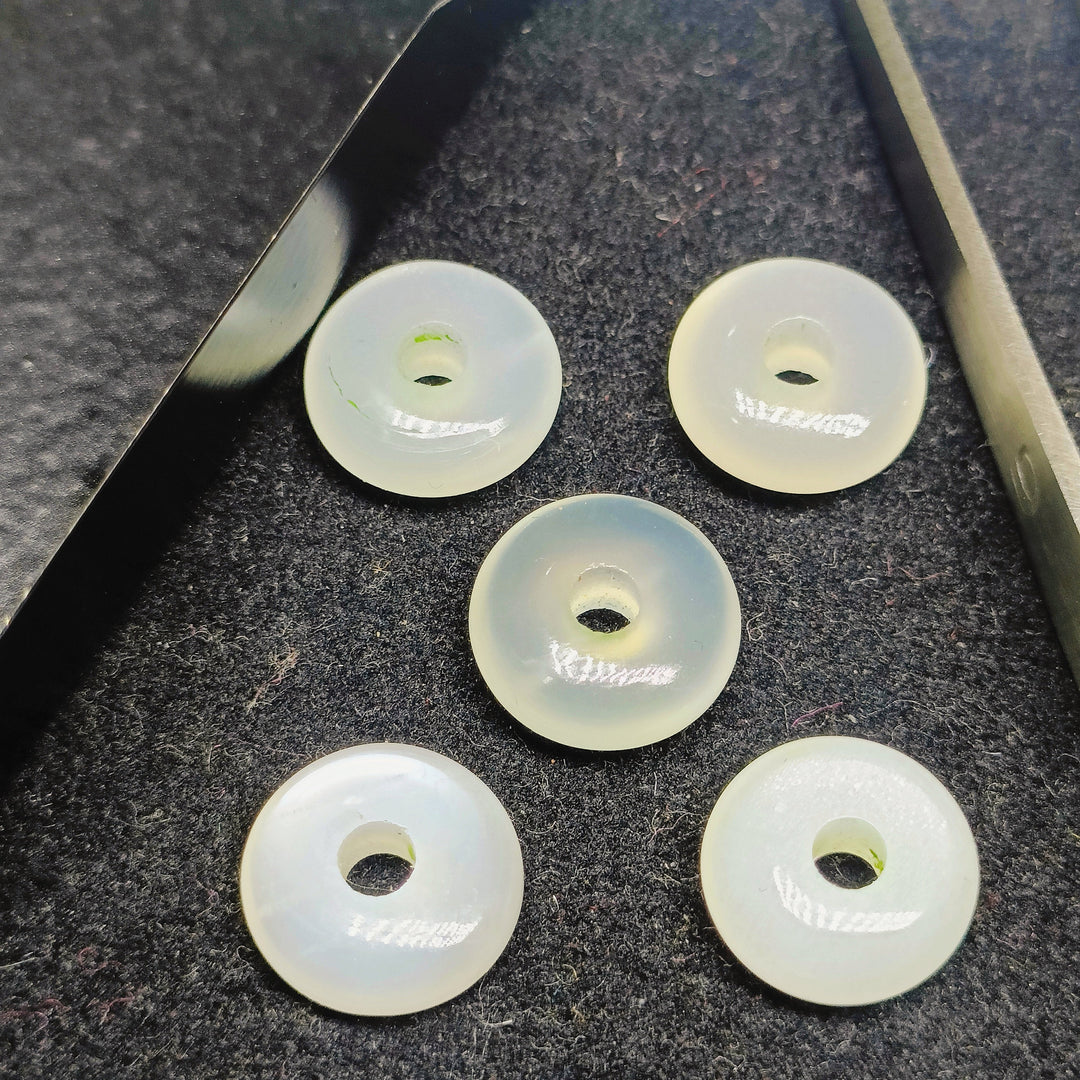 2,3,4,5,6 pcs 100% Natural moonstone donut Shape Carved Gemstone, Loose Gemstone, donut Shape Gemstone for Jewlery, Carved Gemstone 12 mm