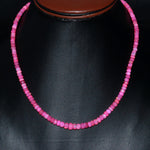 Load image into Gallery viewer, Flashy Pink Lavendar Ethiopian Opal Beads Necklace, Ethiopian Opal Faceted Rondelle Bead Necklace, 4 MM Welo Opal Rondelle, Bridesmaid Gifts