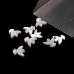 Load image into Gallery viewer, 1 Pc Hand Carved Mother of Pearl Dove Bead, Jewelry Making (12x13 MM, Side Drill, 1 Pc