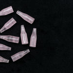 Load image into Gallery viewer, Tiny Natural Rose Quartz Bottle Carving, Bottle Shape Carved Gemstone, Jewelry Making Charms, 7X21 MM Chakra Healing Gemstone Beads
