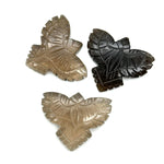 Load image into Gallery viewer, Natural Smoky Quartz Eagle Shape Stone, AAA Smoky Quartz Hand Carved Eagle Shape Gemstone, Jewelry Making, Bird Shape Beads, 30 MM