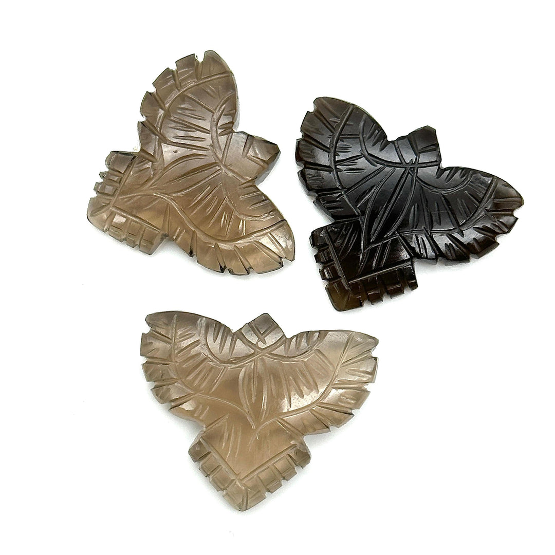 Natural Smoky Quartz Eagle Shape Stone, AAA Smoky Quartz Hand Carved Eagle Shape Gemstone, Jewelry Making, Bird Shape Beads, 30 MM