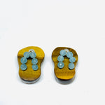 Load image into Gallery viewer, 1 Pair, 100% Natural Tiger Eye Slipper Shape Gemstone, Carved Gemstone, Loose Gemstone, Slipper Shape Gemstone, 18X11 mm