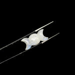 Load image into Gallery viewer, Natural Rainbow Moonstone Triple Moon Shape Beads, AAA Moonstone Hand Carved Triple Moon Stone, Jewelry Making Candy Shape Stone, 22 MM