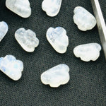 Load image into Gallery viewer, 2,3,4,5 pcs Natural Rainbow Moonstone Cloud Shape Smooth Carved Gemstone Jewlery Making, Loose Gemstone, Smooth Gemstone 10X7mm