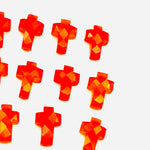 Load image into Gallery viewer, Natural Carnelian Cross Shape Beads ~ Healing &amp; Protection Gemstone Beads ~ Faceted Carnelian Beads ~ 15 MM Cross Charm Beads ~ Orange Beads