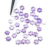 Load image into Gallery viewer, Tiny Natural Pink Amethyst Stars, Pink Amethyst Star Shape Beads, 6 MM Star Shape Gemstone for Jewlery &amp; Cafts, 6 Sides Carving Star Beads