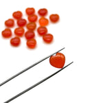 Load image into Gallery viewer, Juicy Carnelian Heart Shape Beads, Smooth Carnelian Heart Shape Briolette's, AAA Hand Carved Heart Charm, 10 MM, Heart Craft Beads