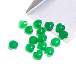 Load image into Gallery viewer, Green Onyx Heart Shape Beads, Natural Green Onyx Heart Shape Charms, Mini Plain Heart Briolette's for Jewelry Making, 10 MM Green Charms