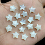 Load image into Gallery viewer, Faceted Moonstone Star Beads: Handmade Gemstone Charms (10mm)