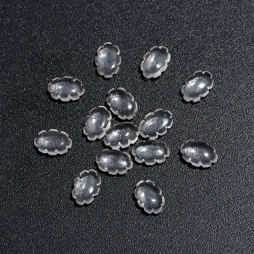 Natural Crystal Quartz Clouds Shape Beads, Faceted Clear Quarz Cloud Shape Beads, Carved Cloud Shape Charms, 12 MM, Loose Carved Briolettes