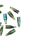 Load image into Gallery viewer, AAA+ Natural Labradorite Bottle Carving Beads, Vine Bottle Shape Carved Gemstone, Jewelry Making Charms, 7X21 MM Flashy Tiny Bottle Pendants
