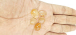 Load image into Gallery viewer, 2,10 pcs AAA+ Quality Yellow Rutile freeform Rosecut, faceted rosecut, gemstone for jewellery, jewellery making rosecut 16X12 17X14 mm