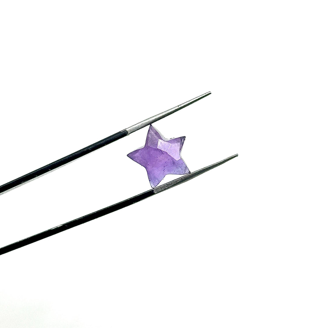 Purple Amethyst Carved Star Shape Briolettes, Natural Amethyst Faceted Star Shape Beads, Wholesale Beads for Jewelry, 12 MM, AAA Amethyst