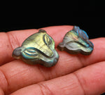 Load image into Gallery viewer, Flashy Labradorite Lion Face Carved Gemstone, Labradorite Crystal for Gifts, Reiki Healing
