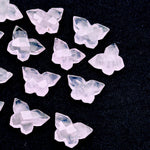 Load image into Gallery viewer, Natural Rose Quartz Butterfly Shape Beads, Faceted Butterfly Gemstone, Rose Quartz Animal Carving Beads For Jewelry, Charms Beads 14x10 MM